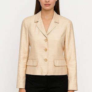 Vintage Oscar De La Renta Blazer Sz 6 Old Money Business Career Jacket Button